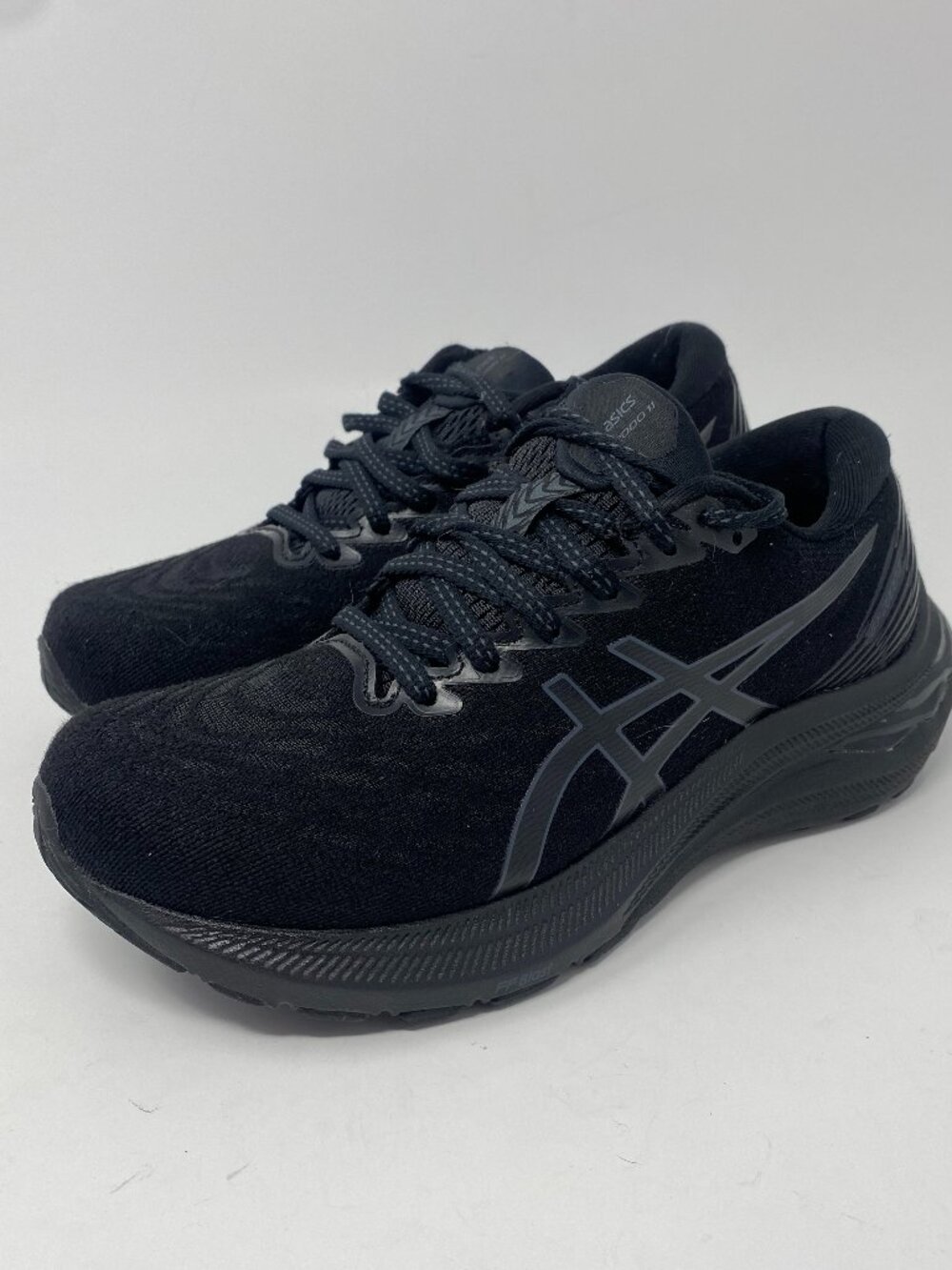 Asics GT-2000 11 Running Shoes Womens 6.5 Triple Black Gym Trail Pet Home
